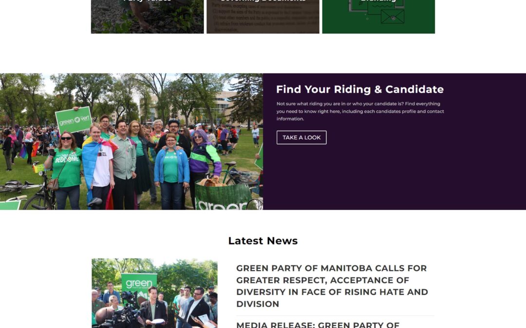 Green Party of Manitoba Homepage